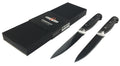 Biffkniver med bølgeslip 2-pack rustfritt stål Grillfürst forfra