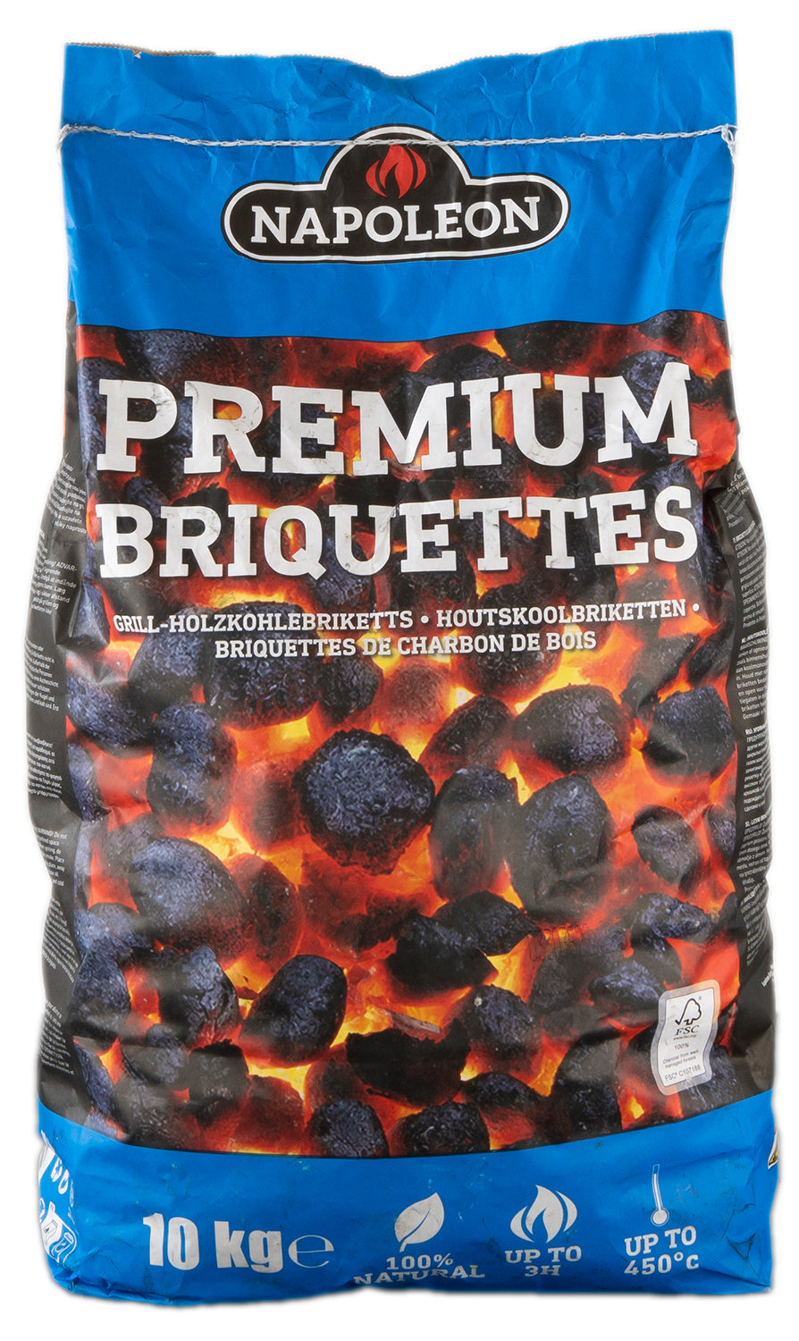 Blackstone Premium grillbriketter 10 kg hardved for jevn varme