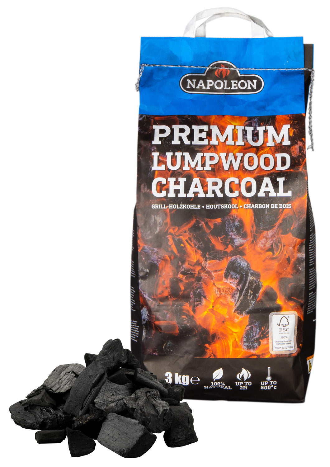 Blackstone Premium trekull 3 kg hardved pakke