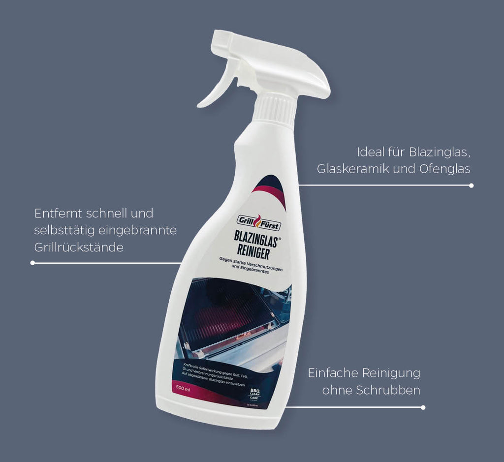 Blazinglas-rengjøring 500 ml spesialrens - Grillfürst bakside