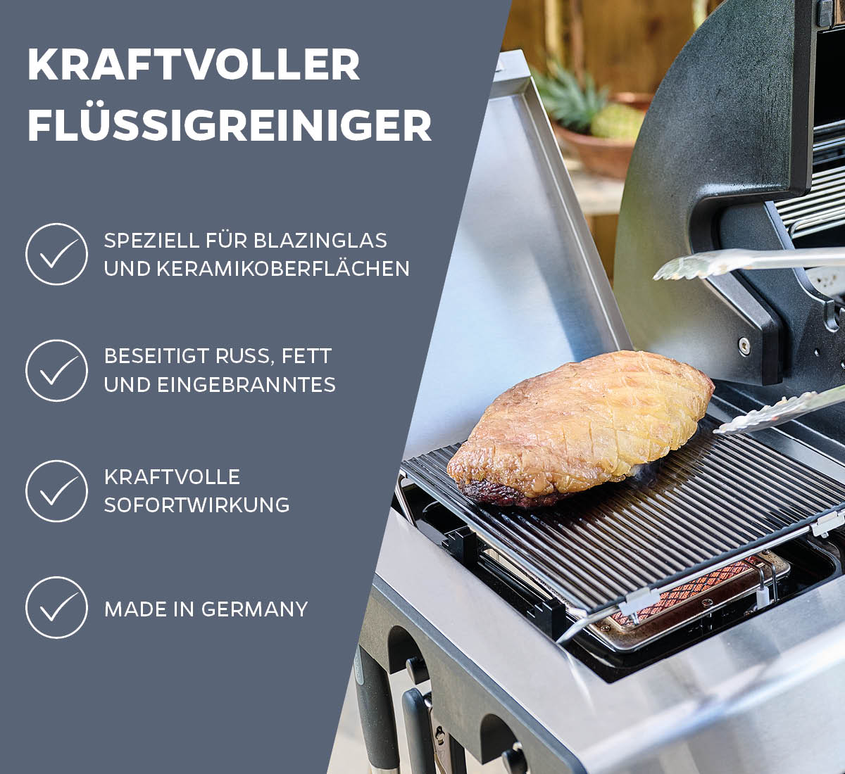 Blazinglas-rengjøring 500 ml spesialrens - Grillfürst detalj av sprayflaske