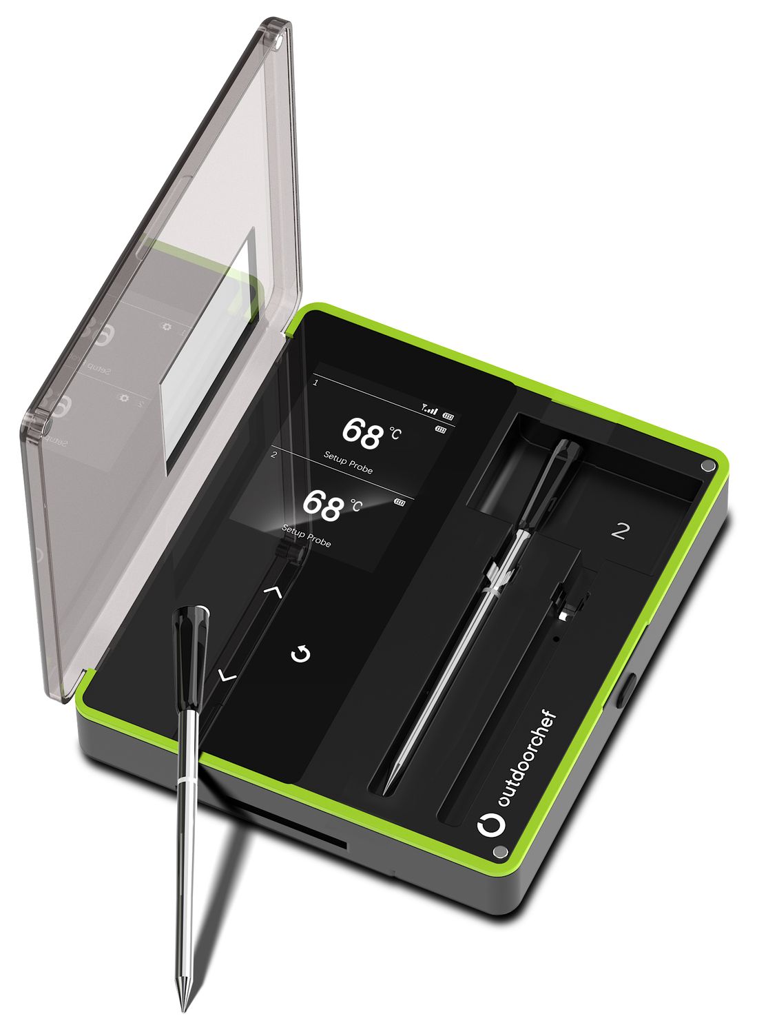 Bluetooth steketermometer Easy Check Dual 2 sonder - Outdoorchef forfra