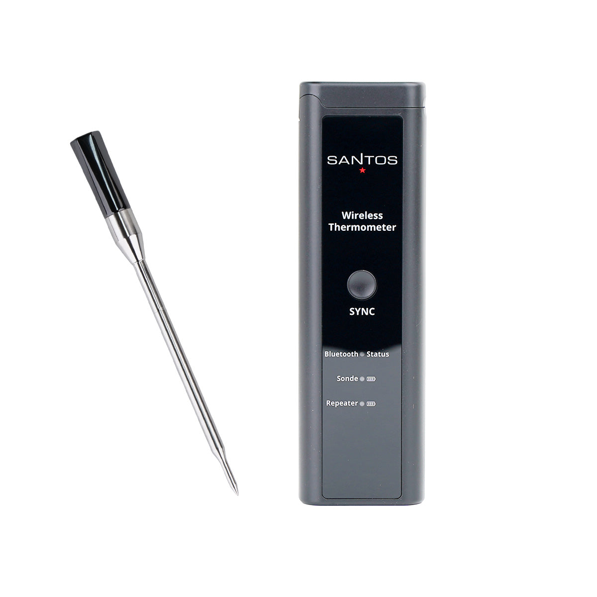 Bluetooth steketermometer med app 100 m rekkevidde - SANTOS forfra