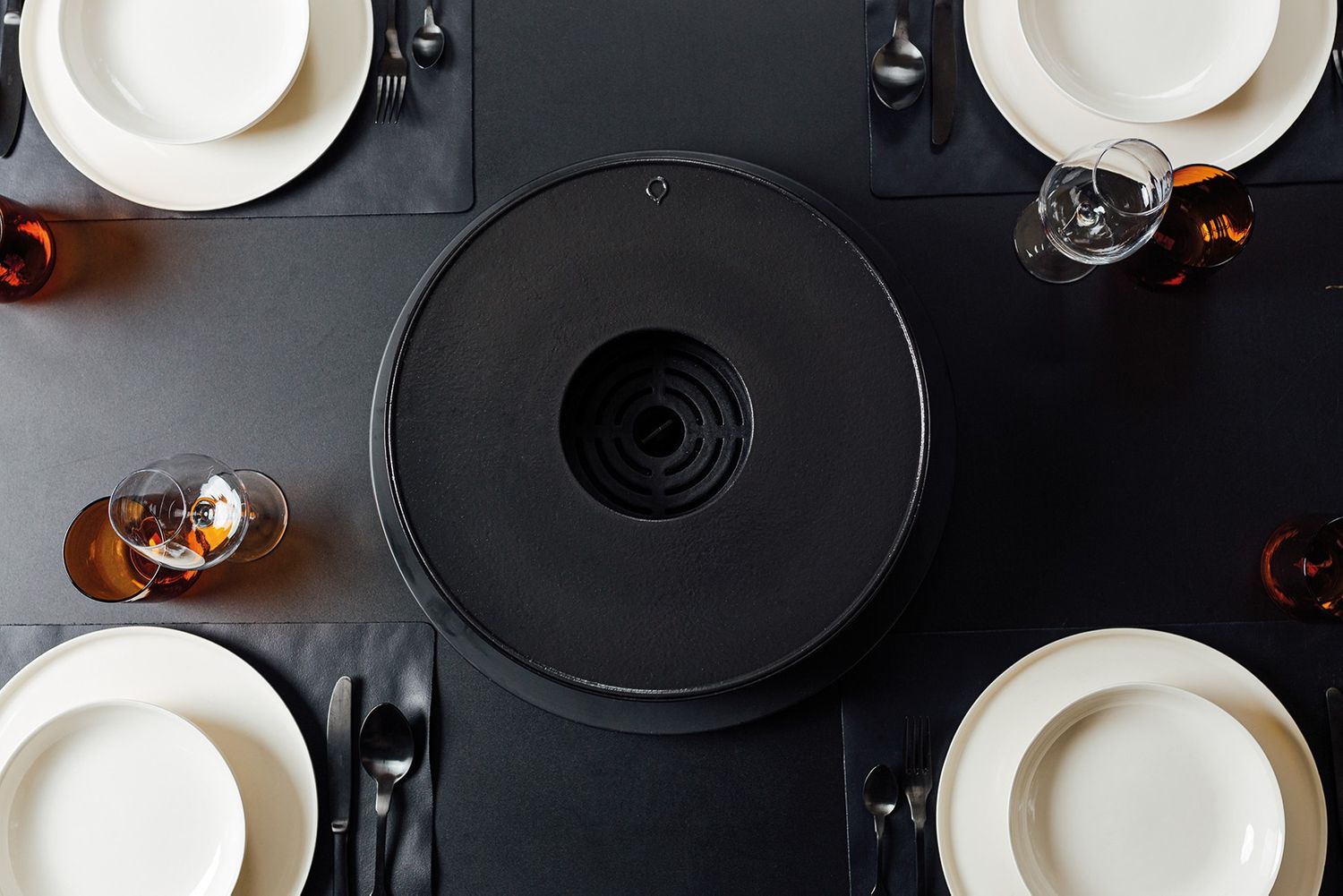 Bordgrill Tabl'O støpejern grillplate 39,5 cm pakket i eske