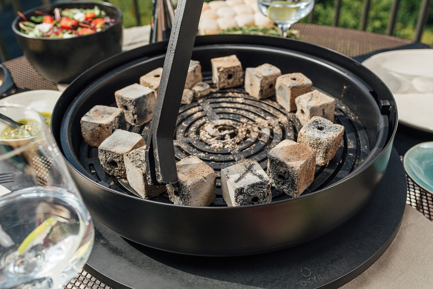 Bordgrill Tabl'O støpejern grillplate 39,5 cm nærbilde av overflate