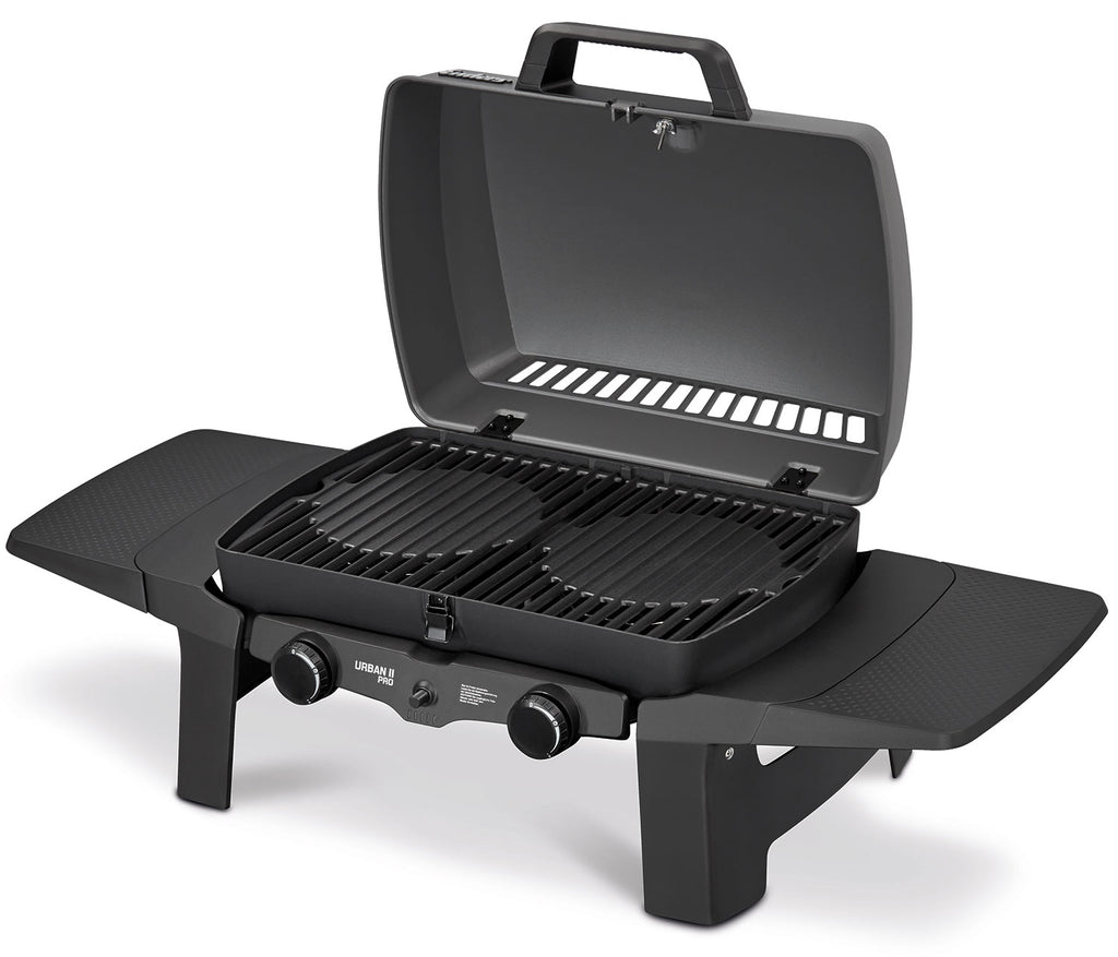 Detalj av støpejernsrist på Bordgrill Urban II Pro 2 brennere støpejernsrist