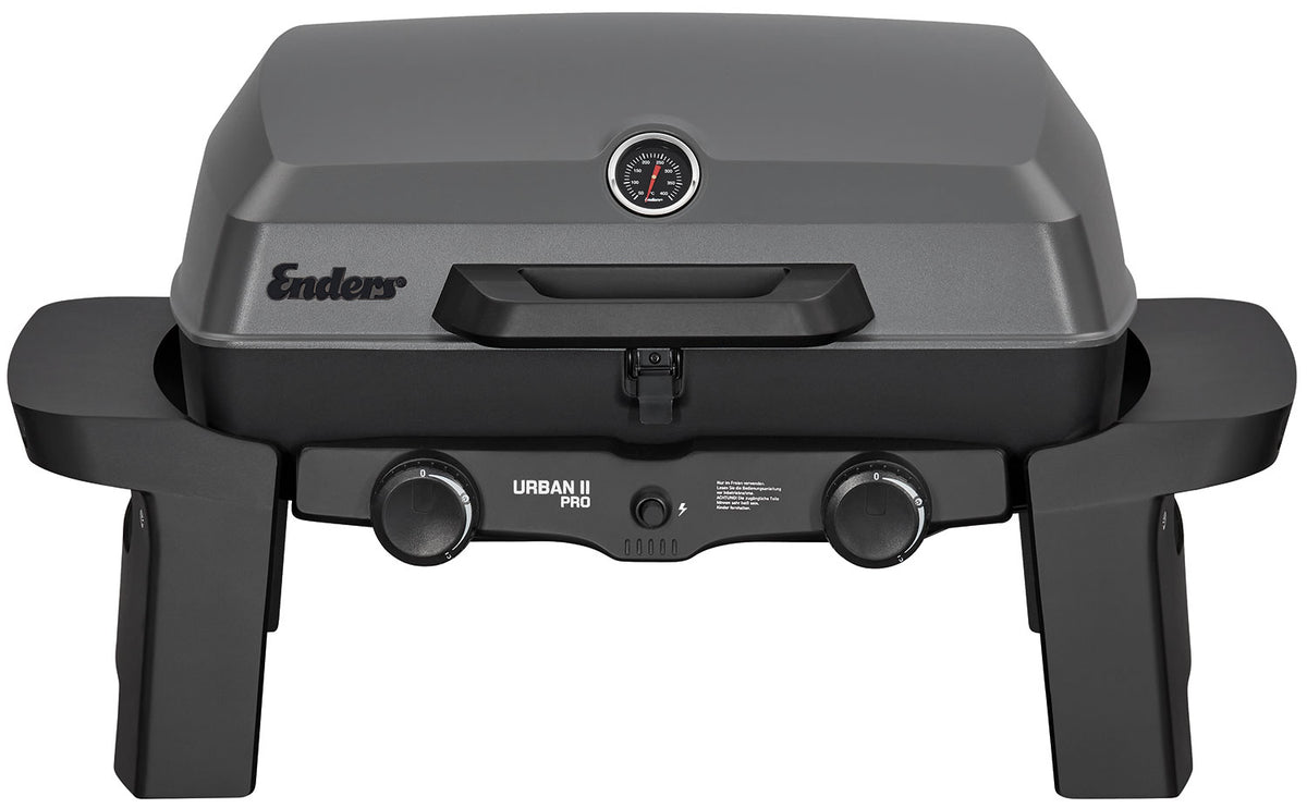 Bordgrill Urban II Pro 2 brennere støpejernsrist klar til grillfest