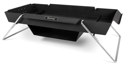 Brennbock transportabel bålpanne og kokeplass 116 cm forfra