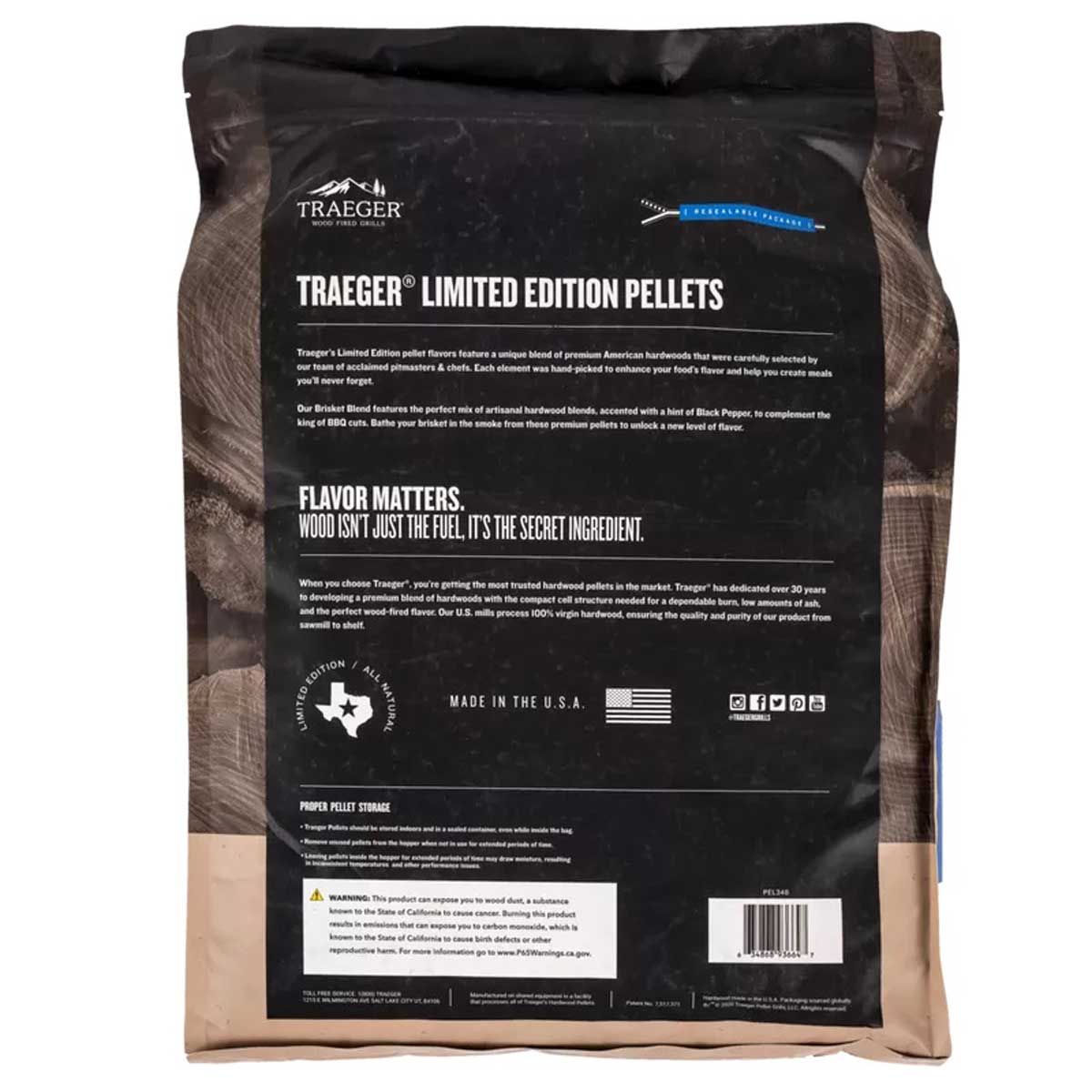 Brisket Blend hardtrepellets Limited Edition - Traeger bakside