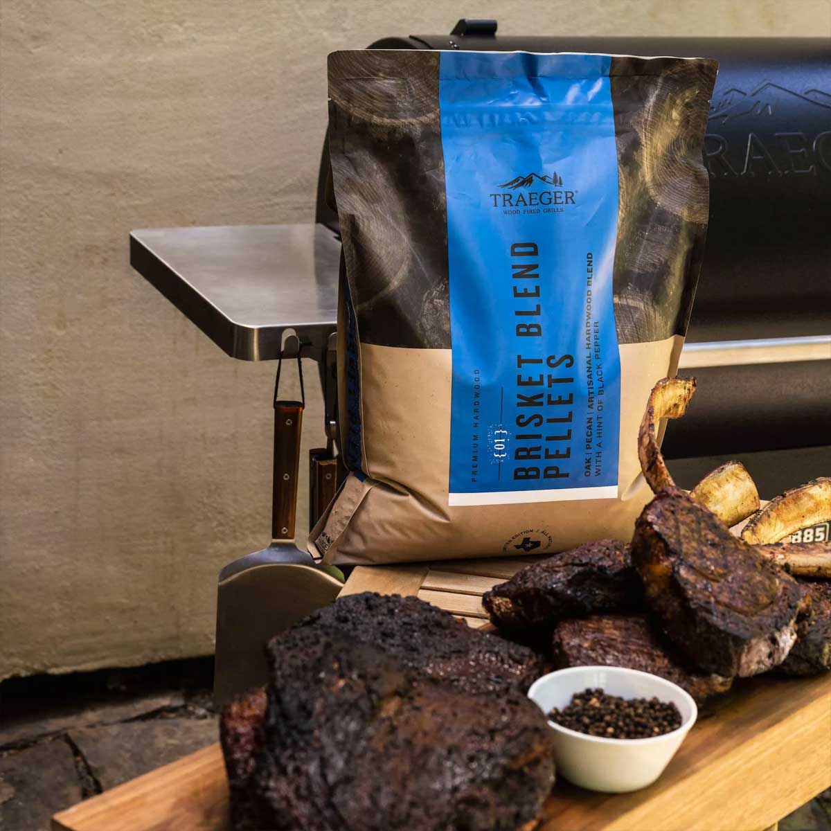 Brisket Blend hardtrepellets Limited Edition - Traeger pakket i pose