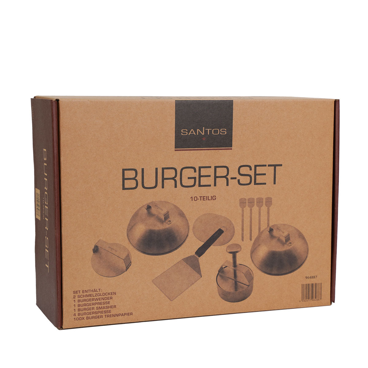 Burger-sett XXL 10-delt - SANTOS samlet sett