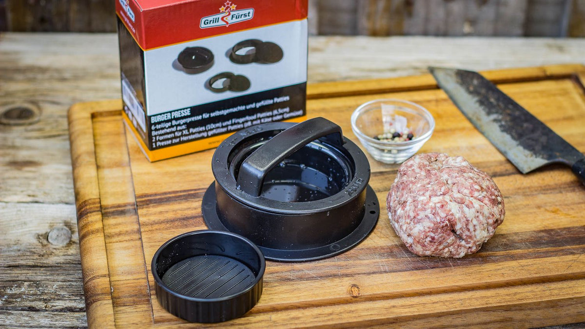 Burgerpresse for fylte burgere 6-delt - Grillfürst bakside