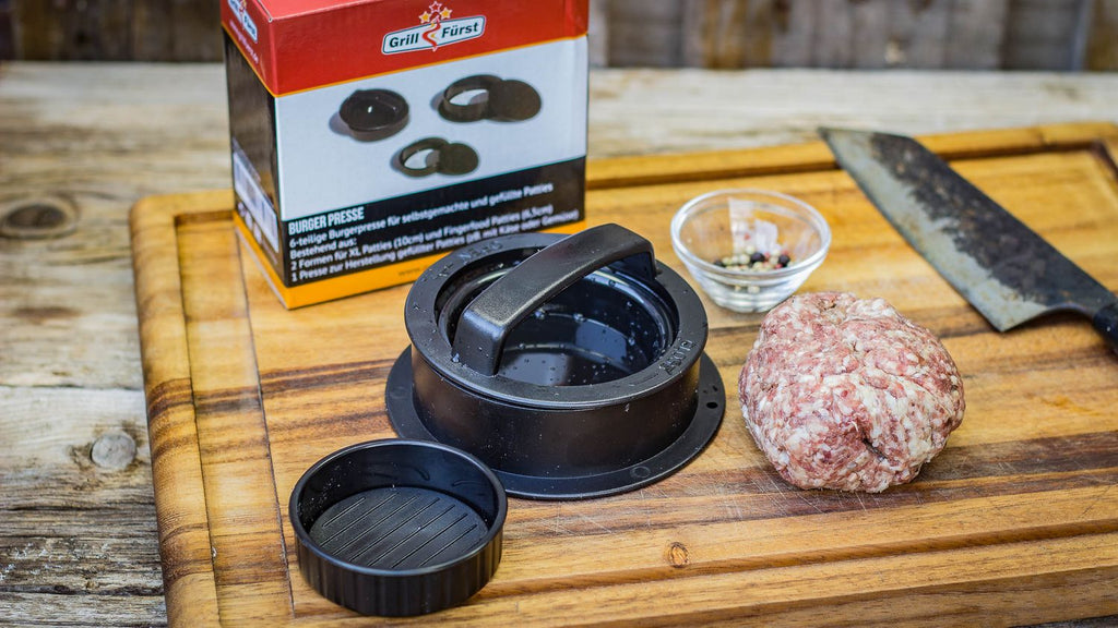 Burgerpresse for fylte burgere 6-delt - Grillfürst bakside