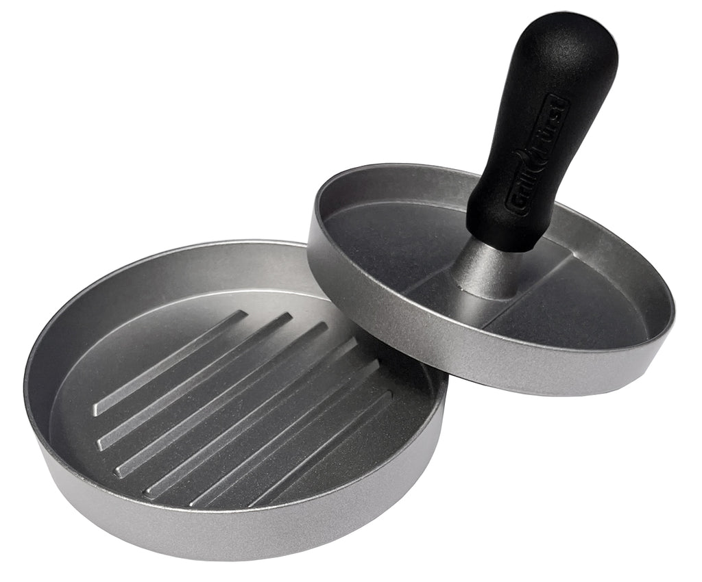 Burgerpresse aluminium 11,5 cm bakside