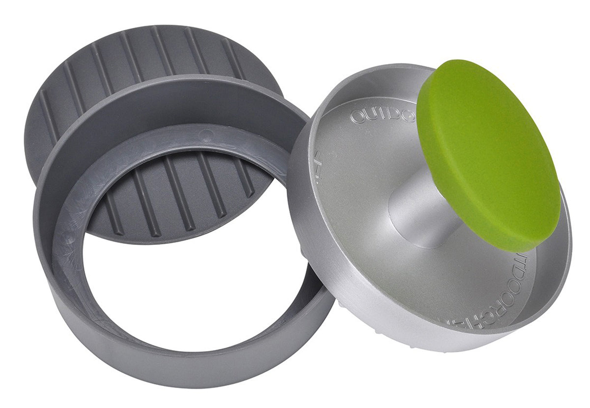 Detalj av burgerpresse aluminium 12 cm - Outdoorchef