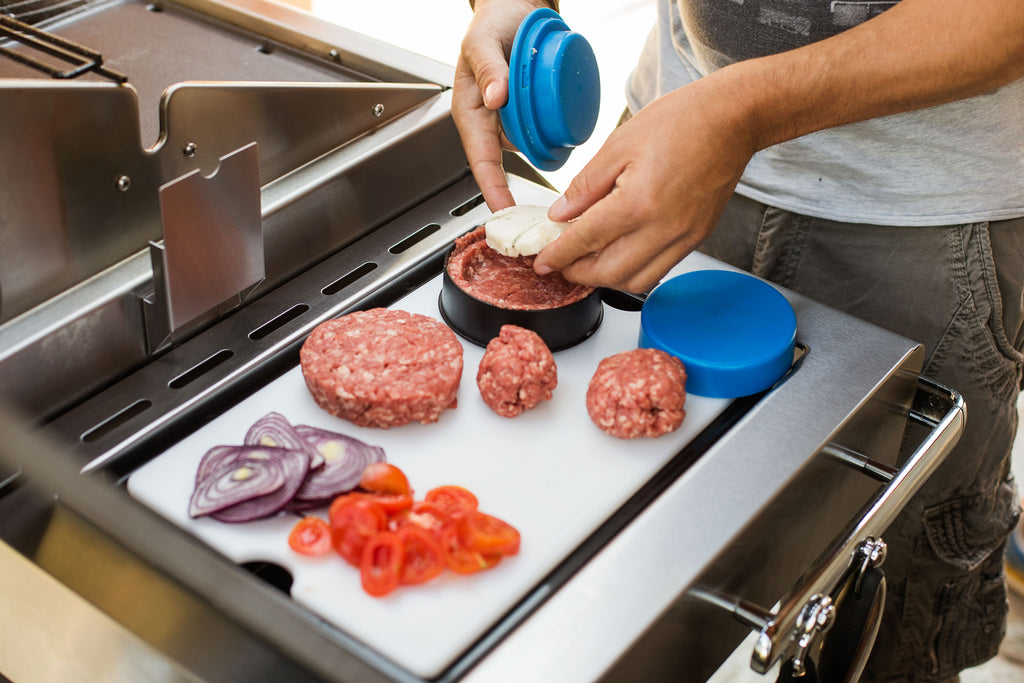 Burgerpresse-sett for store og små patties - Napoleon oppbevaring
