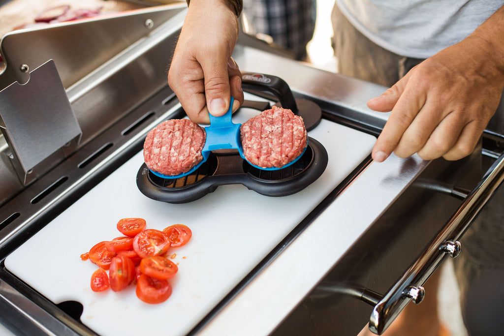 Burgerpresse-sett for store og små patties - Napoleon bottom