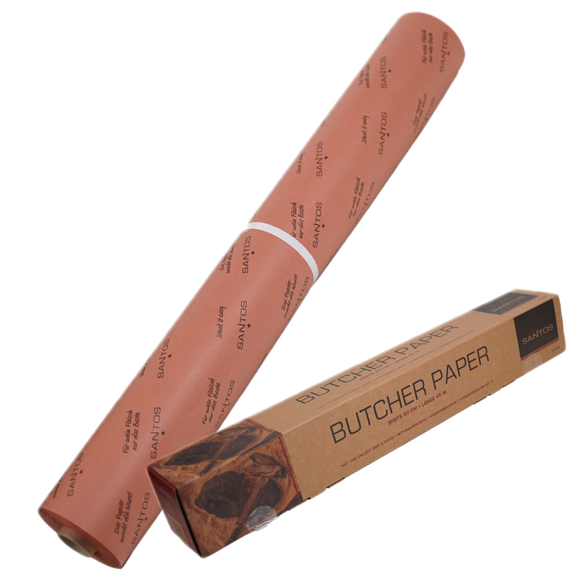 Butcher paper 60 cm bredde 45 m BBQ-papir - SANTOS forfra