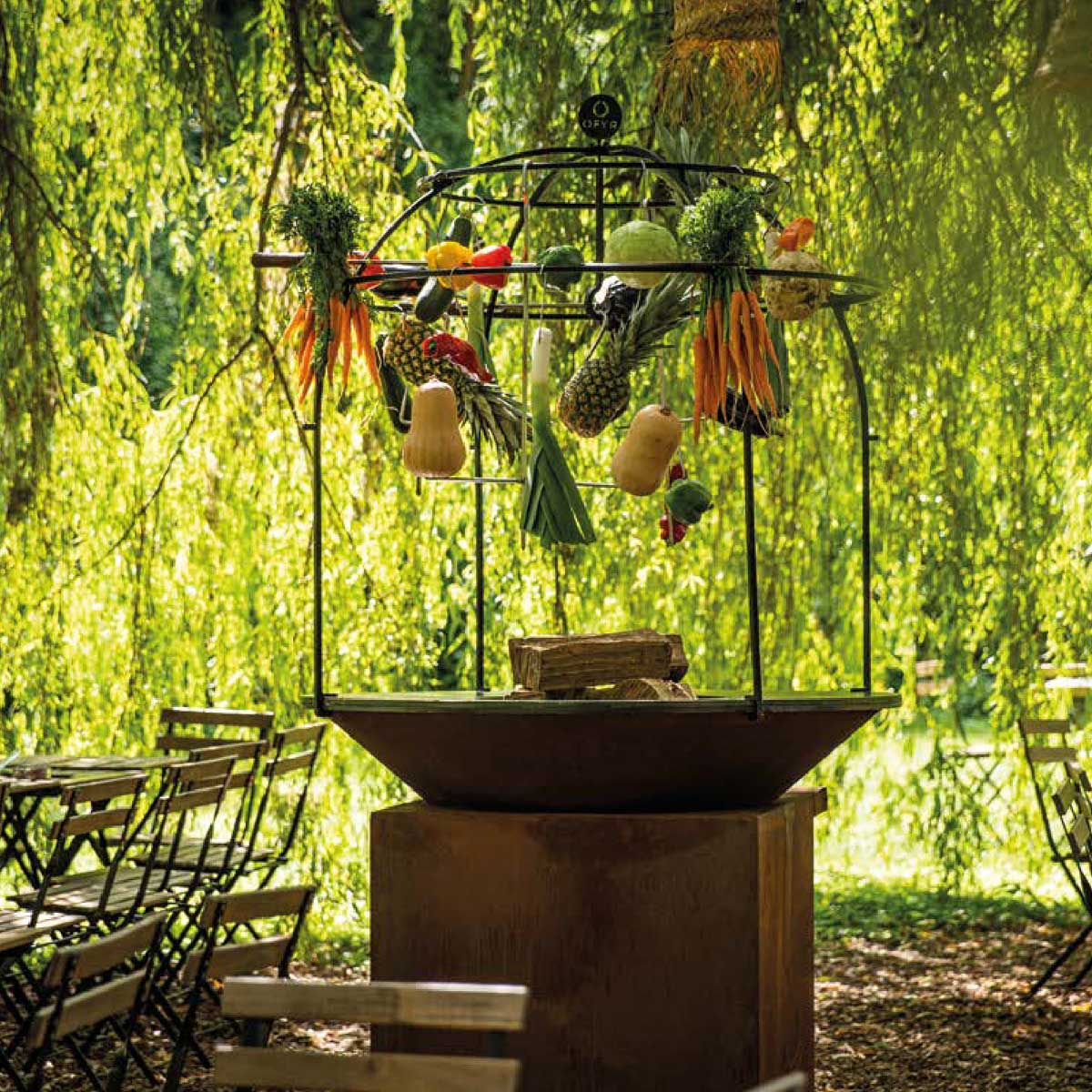 Detalj av Cage XL grillkurv for feuerplatte - OFYR