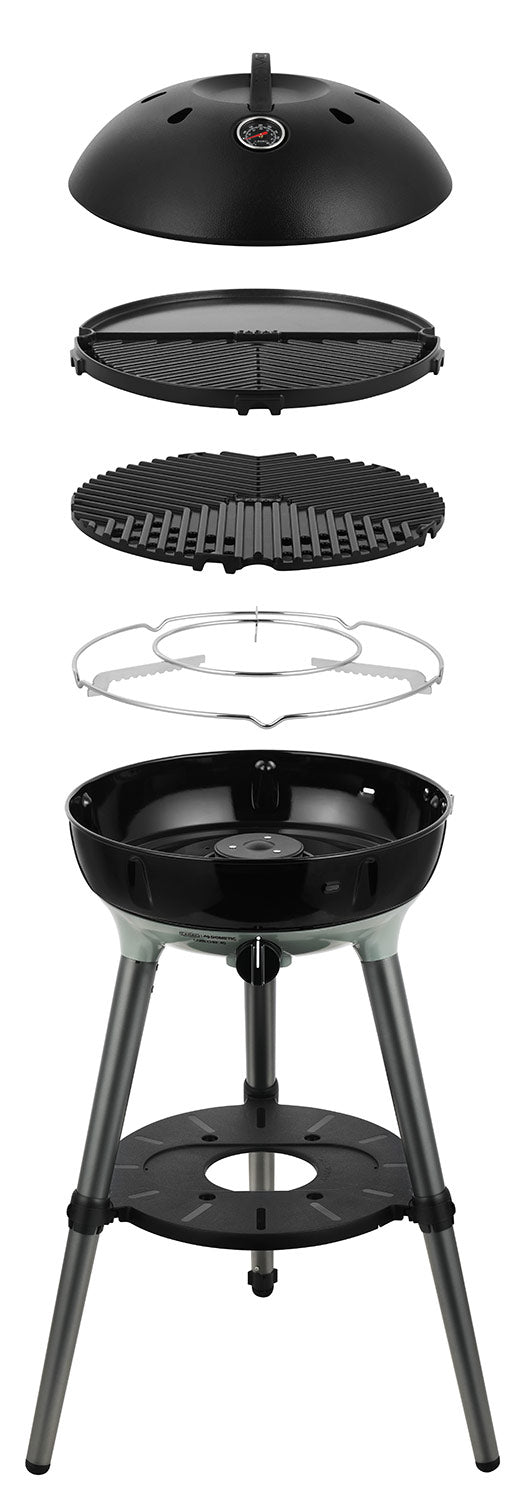 Campinggrill Carri Chef 40 BBQ Grill2Braai Dome 30 mbar fra fronten