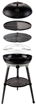 Campinggrill Carri Chef 50 BBQ + Grill2Braai + Dome 30 mbar forfra