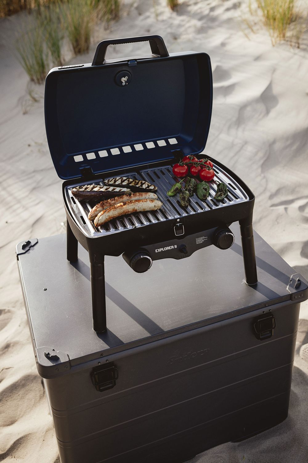 Campinggrill Explorer II 2 brennere 30 mbar - Enders montert og klar til bruk