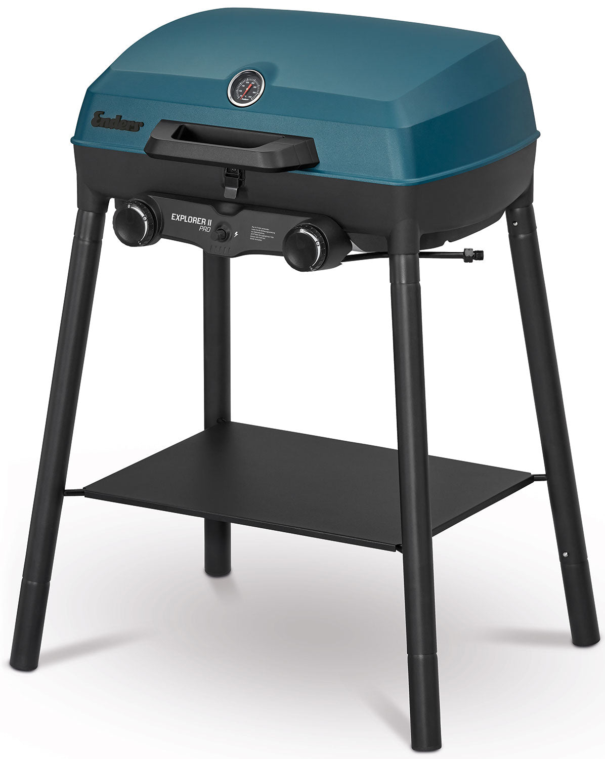 Campinggrill Explorer II Pro 2 brennere rustfritt stål bakside