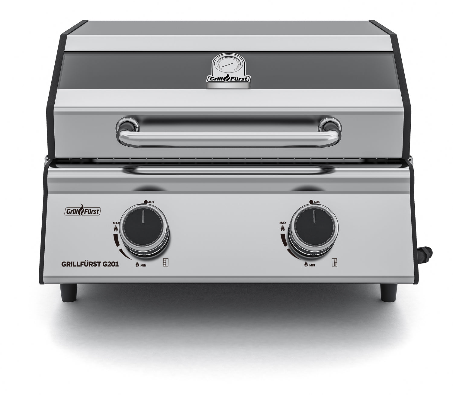 Campinggrill G201E portabel 2 brennere 30mbar - Grillfürst forfra
