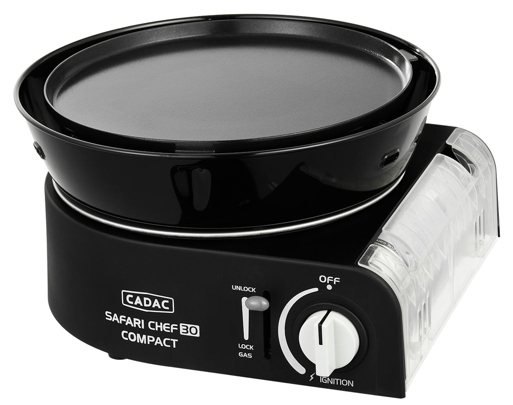 Utskiftbare koke- og grillflater til Campinggrill Safari Chef 30 Compact Deluxe gass 28 cm