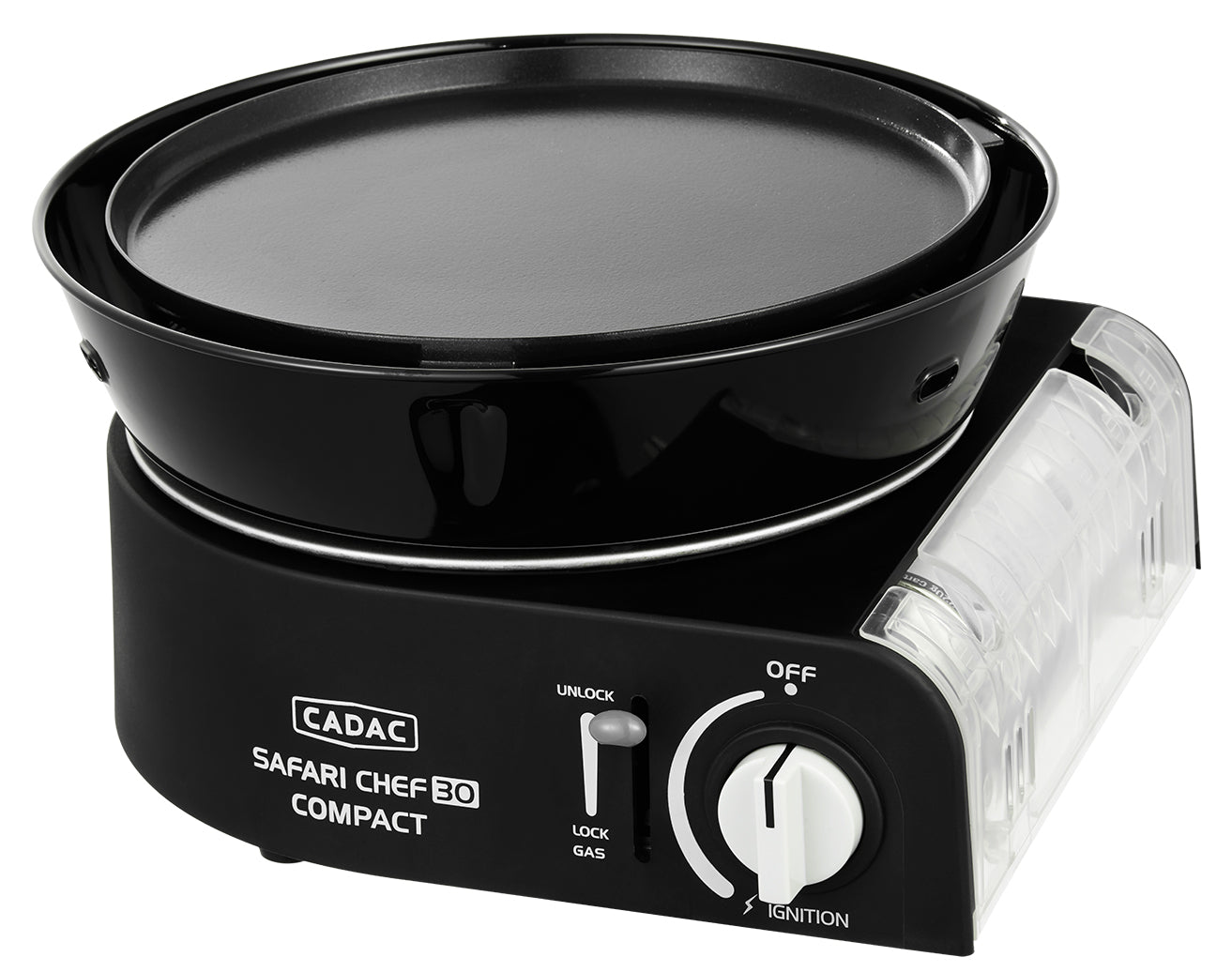 Utskiftbare koke- og grillflater til Campinggrill Safari Chef 30 Compact Deluxe gass 28 cm