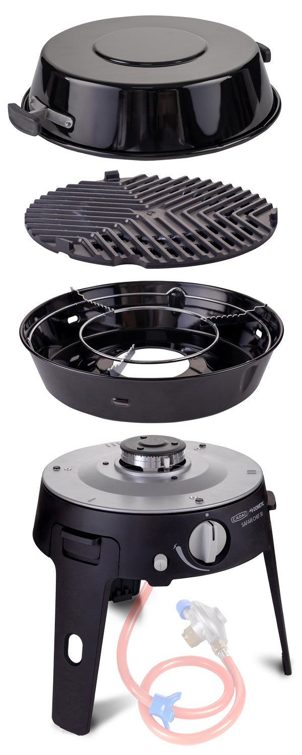 Campinggrill Safari Chef 30 LP Combo forfra