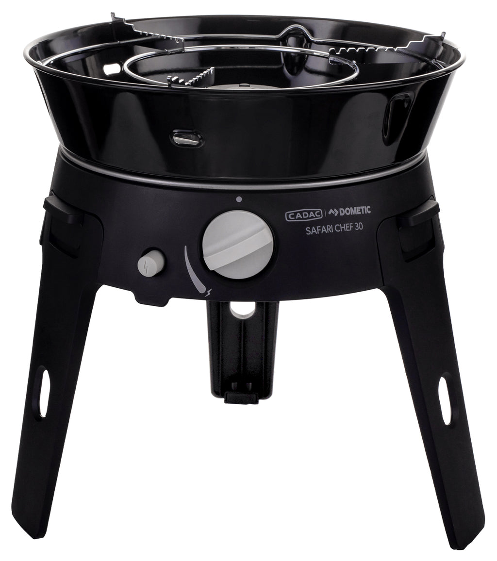 Campinggrill Safari Chef 30 LP Deluxe 50 mbar montert på ben