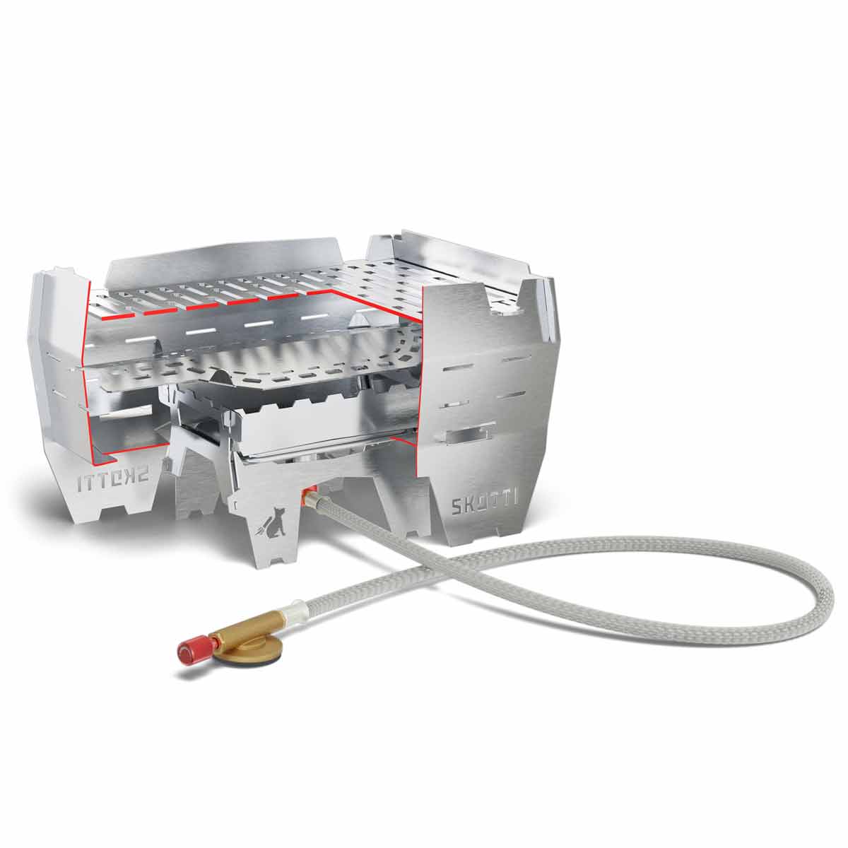 Campinggrill Skotti Mini rustfritt stål XS 1,9 kg - Skotti Grill