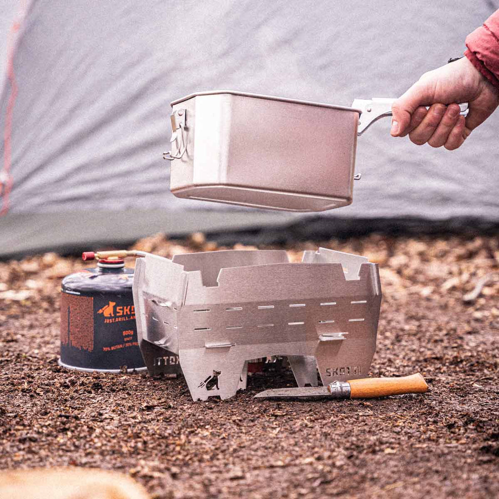 Campinggrill Skotti Mini rustfritt stål XS 1,9 kg - Skotti Grill