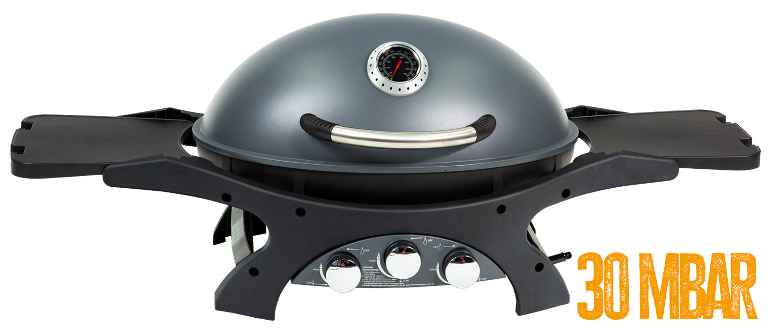 Campinggrill Sportsman 3 med 3 brennere 30 mbar - Pit Boss forfra