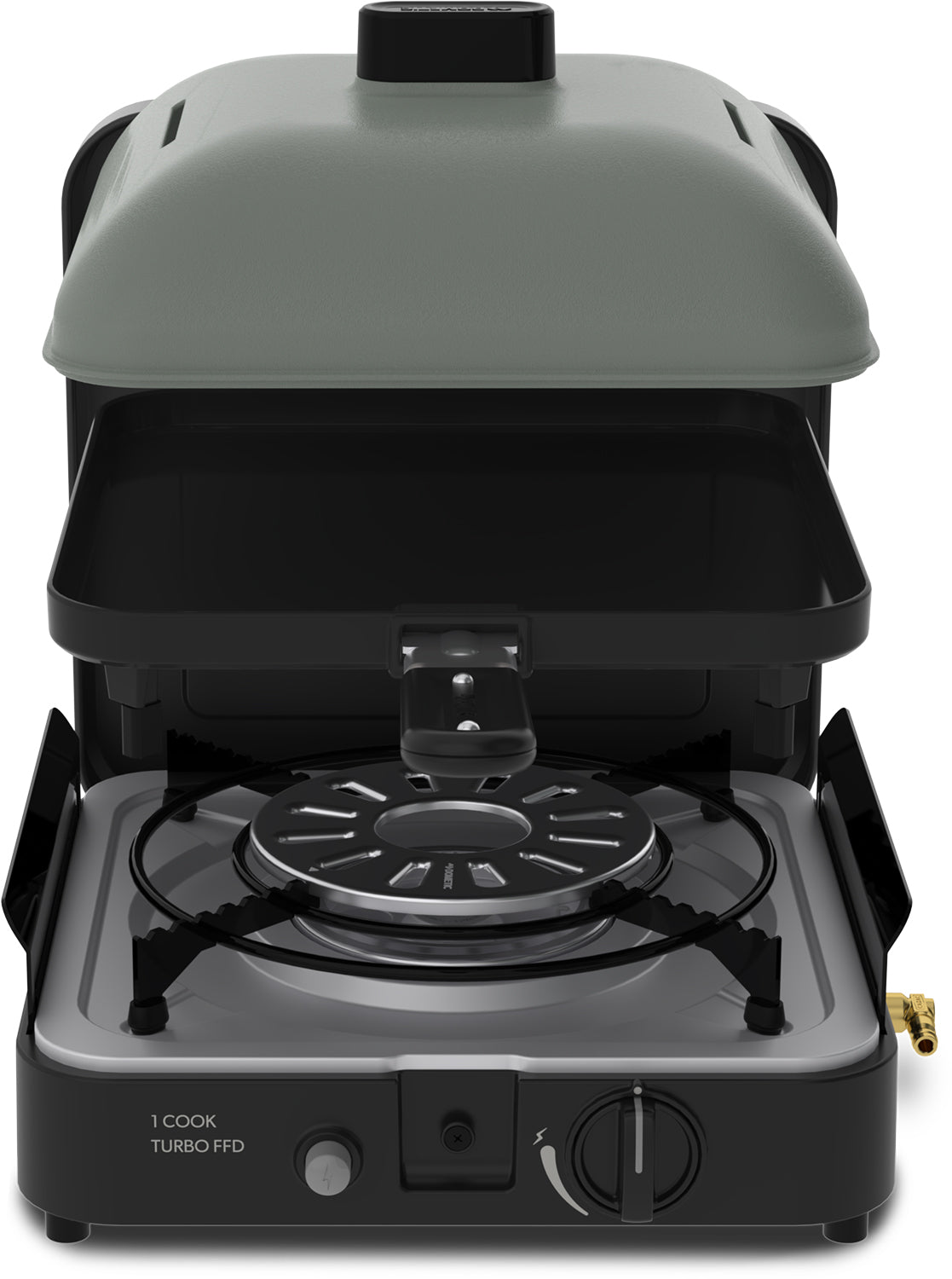 Campingkoker 1-Cook Turbo Pro FFD Combo 30 mbar - CADAC bakside