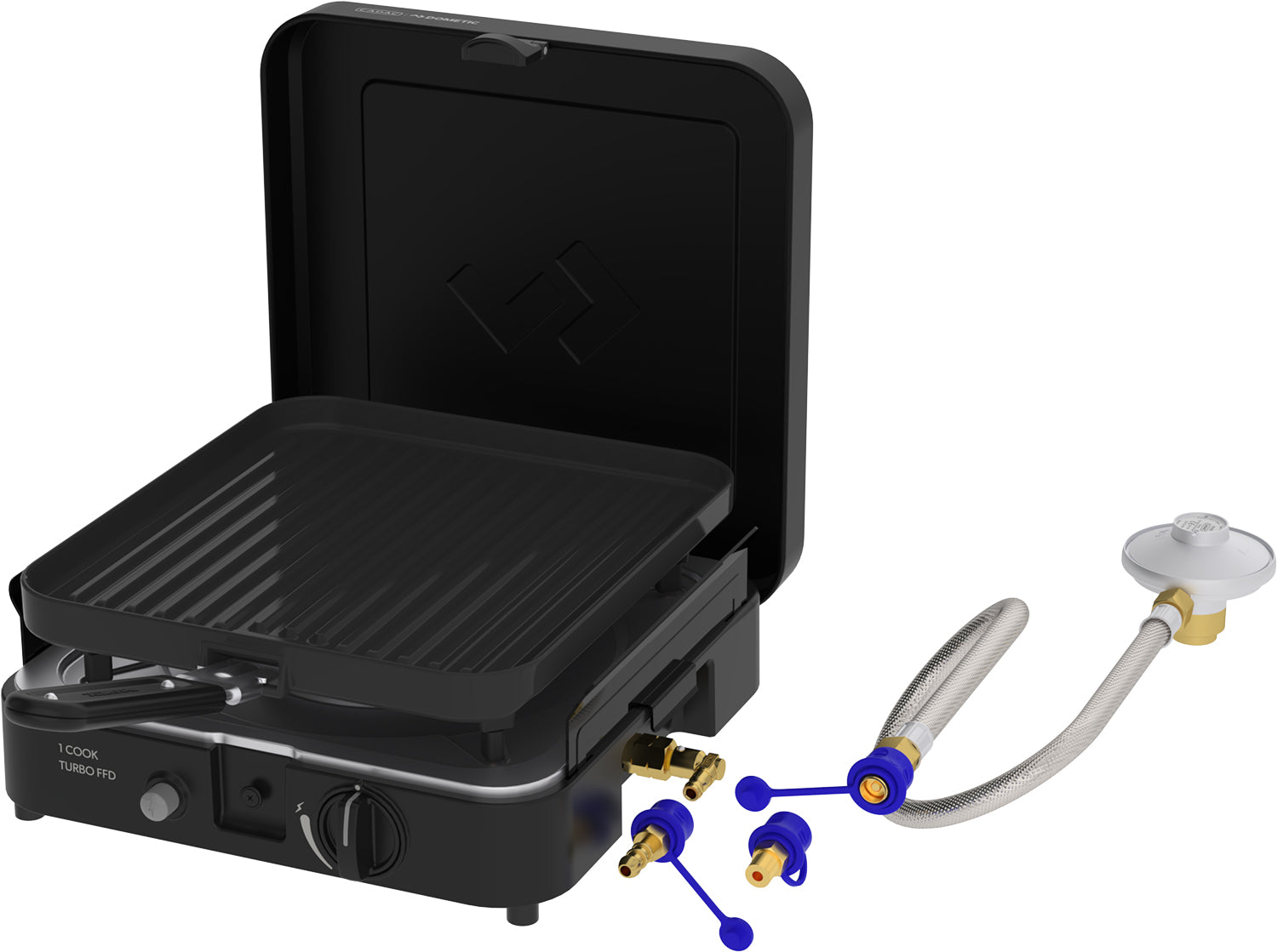 Campingkoker 1-Cook Turbo Pro FFD Combo 30 mbar - CADAC detalj av brenner