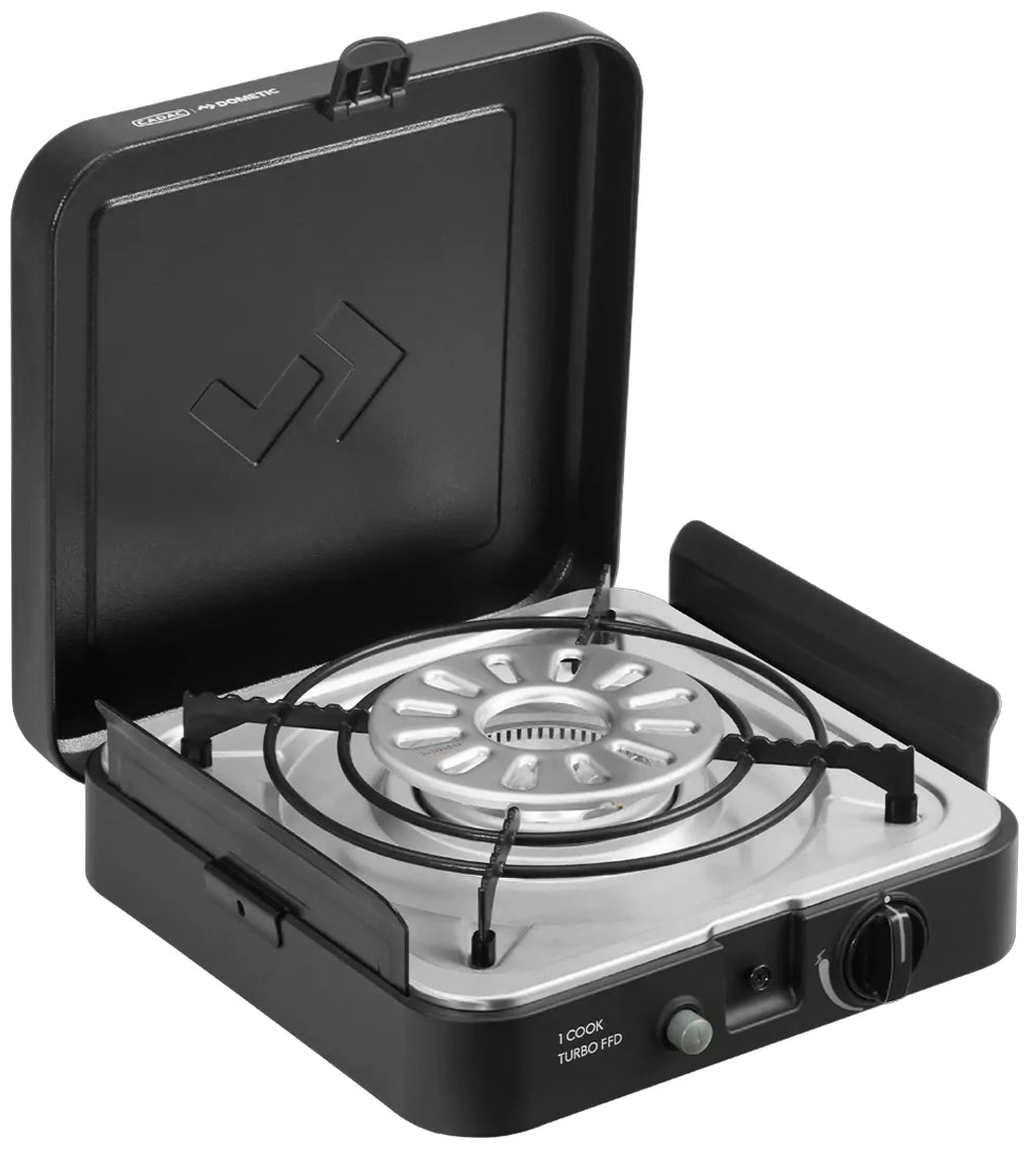 Nærbilde av kontrollpanel på Campingkoker 1-Cook Turbo Pro FFD Combo 50 mbar