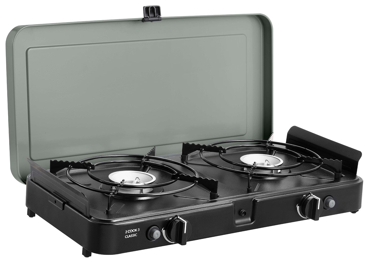 Campingkoker 2-Cook 3 Classic Stove 2 brennere 30 mbar forfra