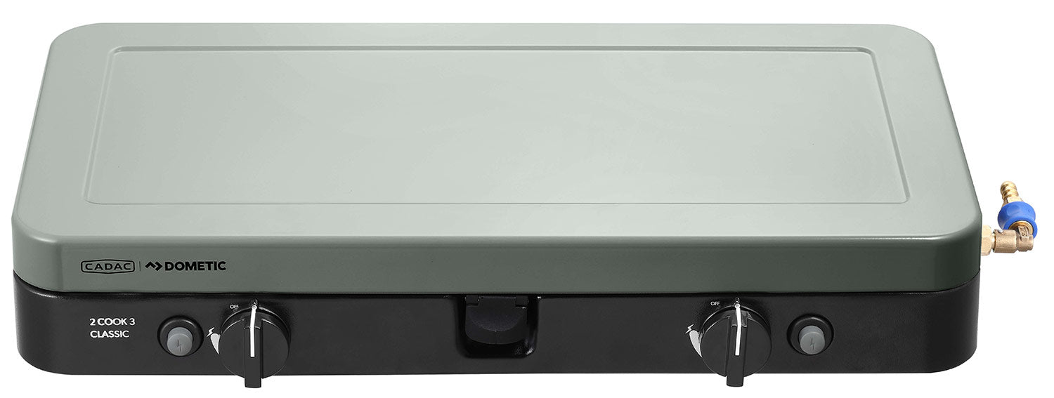 Detalj av rustfrie brennere på Campingkoker 2-Cook 3 Classic Stove