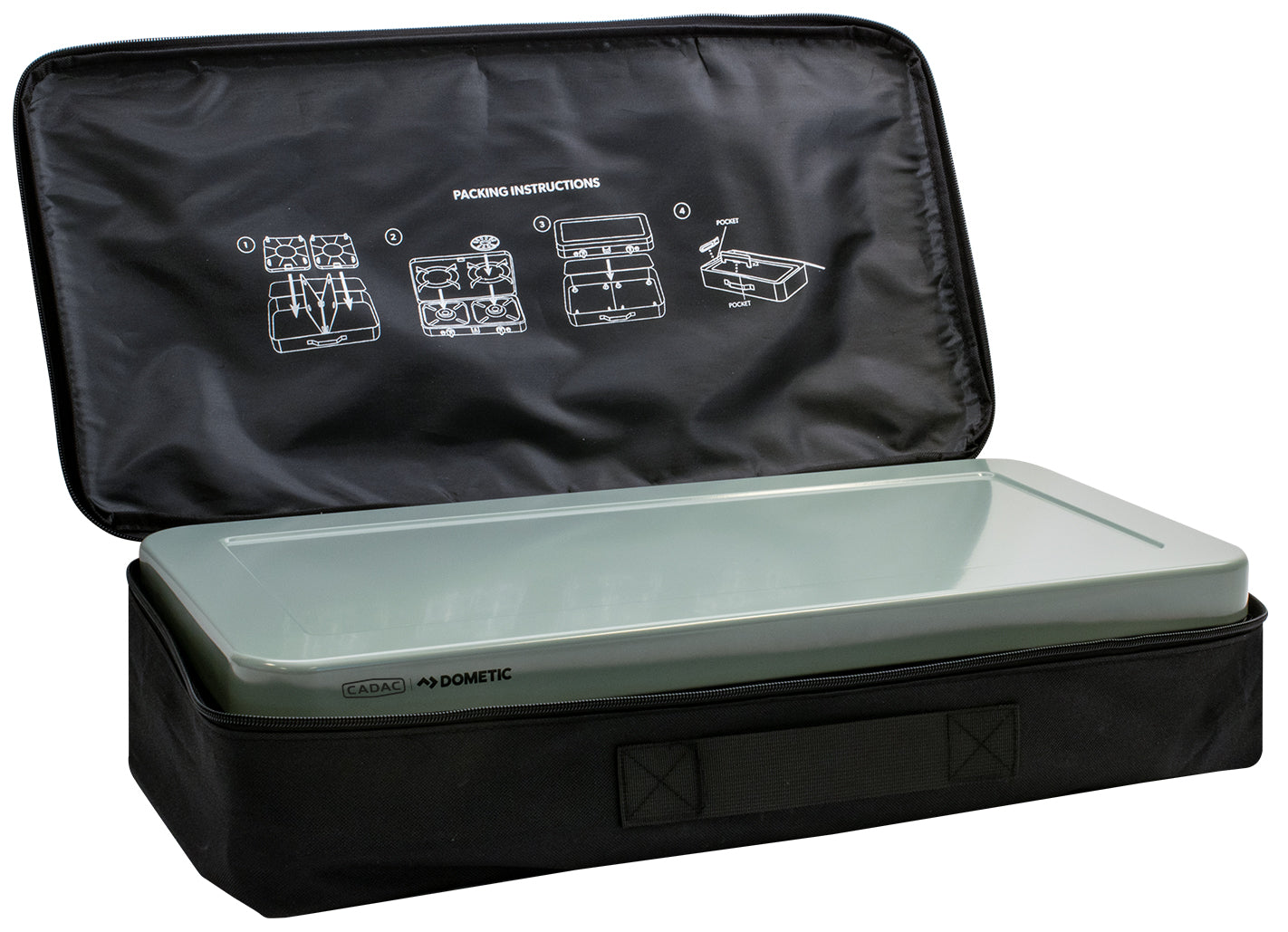 Campingkoker 2-Cook 3 Classic Stove 2 brennere 50 mbar - CADAC nærbilde av kontrollknapper