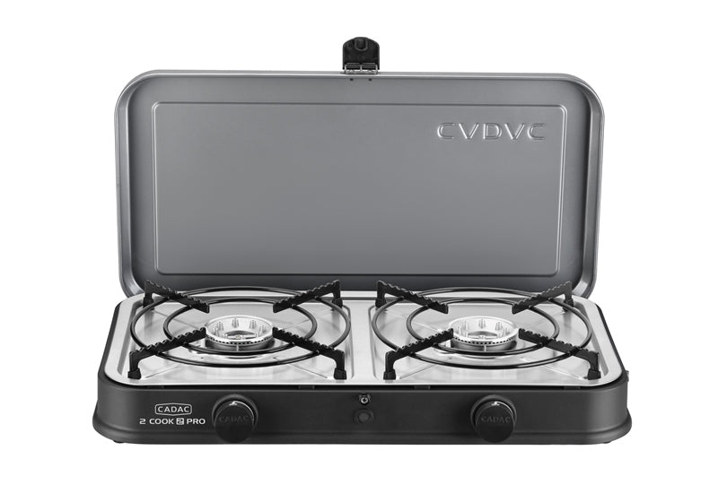 Campingkoker 2-Cook Pro Stove 2 brennere 50 mbar - CADAC forfra