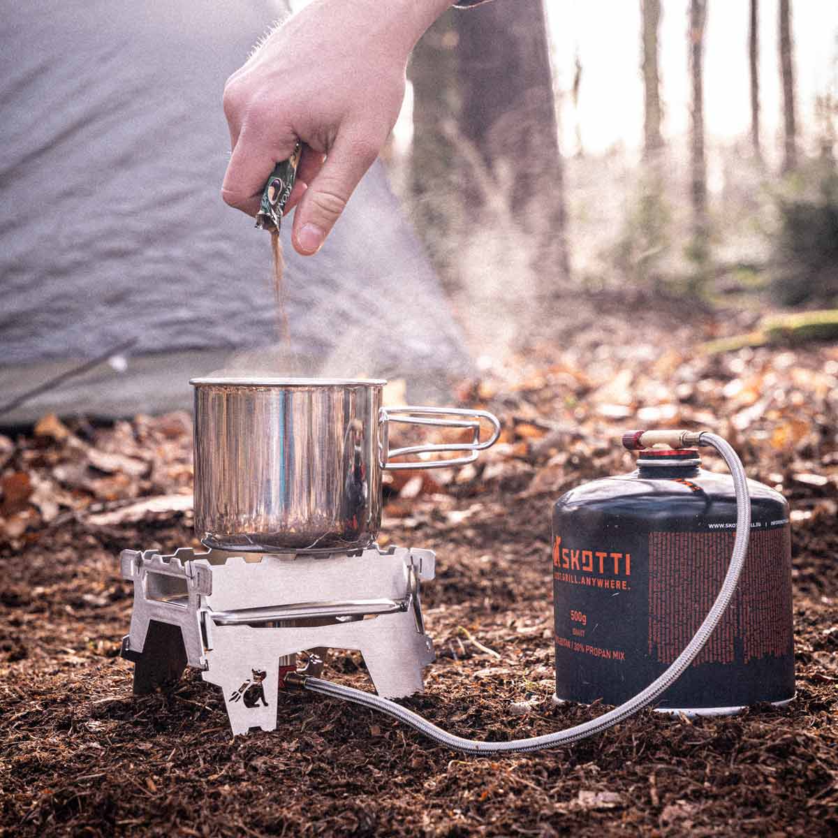 Campingkoker Skotti Booster sammenleggbar 2,1 kW bakside