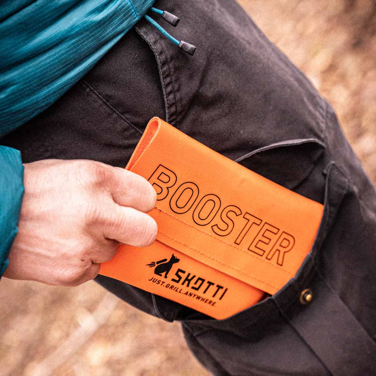 Campingkoker Skotti Booster sammenleggbar 2,1 kW med bæreveske