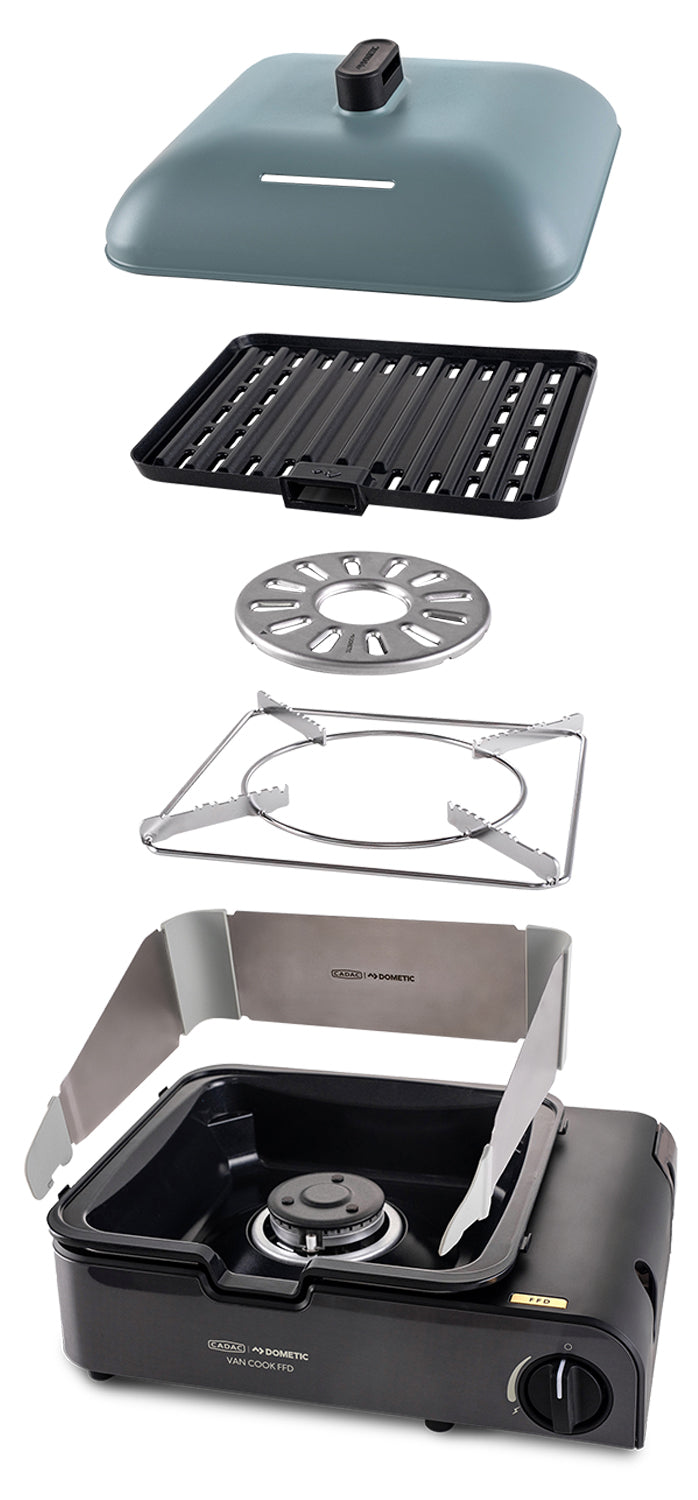 Campingkoker Van Cook FFD Combo 1 brenner front