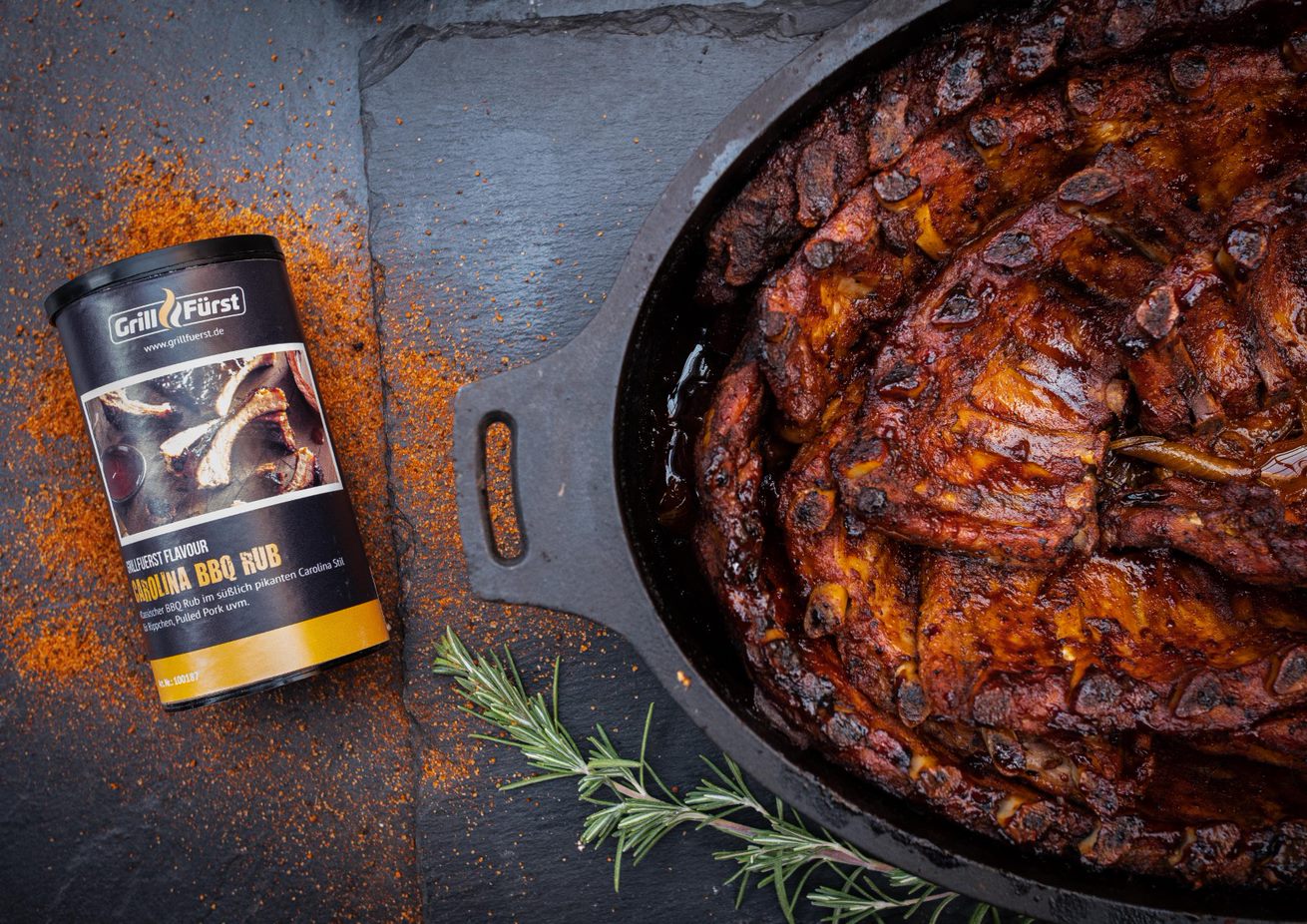 Carolina BBQ rub 300 g krydderblanding detalj av emballasje