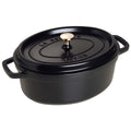 Cocotte 29 cm svart støpejern - Staub forfra
