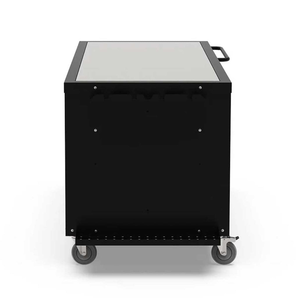 Cooking Station 160 rustfritt stål arbeidsplate montert med pizzaovn