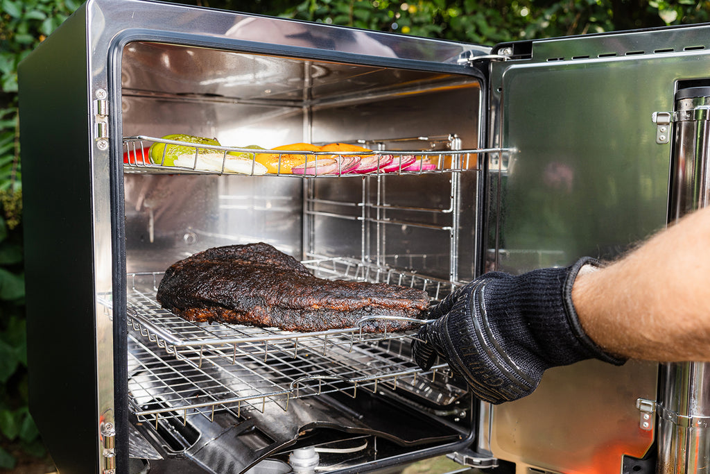 Detalj av Bisquetten-følger i Elektrisk røykovn Raven med Bluetooth 87 liter Bradley Smoker