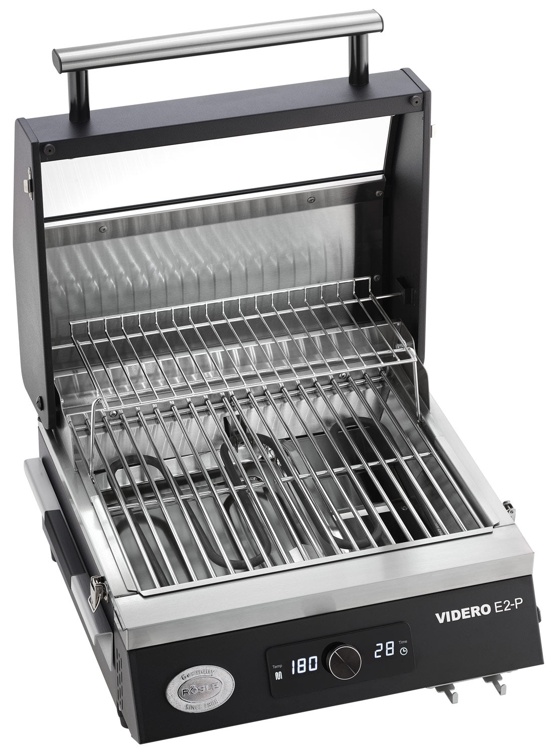 Detalj av rist på Elektrisk grill Videro E2-P campinggrill 2800W